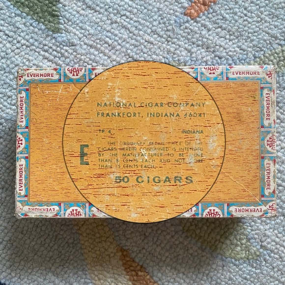 2 Empty Evermore Cigar Boxes I 1 Empty Robt. Burns Cigarillos Box - Picture 9 of 16